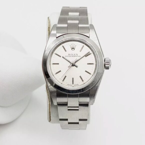 MINT LADIES ROLEX SILVER WITH PAPERS - Picture 2 of 5